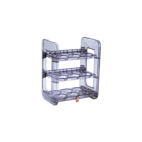 Egg storage box refrigerator side door storage rack flip-up egg special box egg tray storage and organization artifact