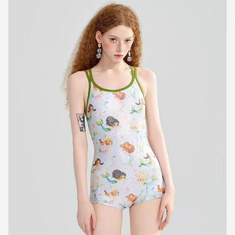 Women's racing swimsuit for swimming pools, 2026 new model mermaid one-piece with chest pads, suitable for hot springs and swimming Women's racing swimsuit for swimming pools, 2026 new model mermaid one-piece with chest pads, suitable for hot springs and swimming
