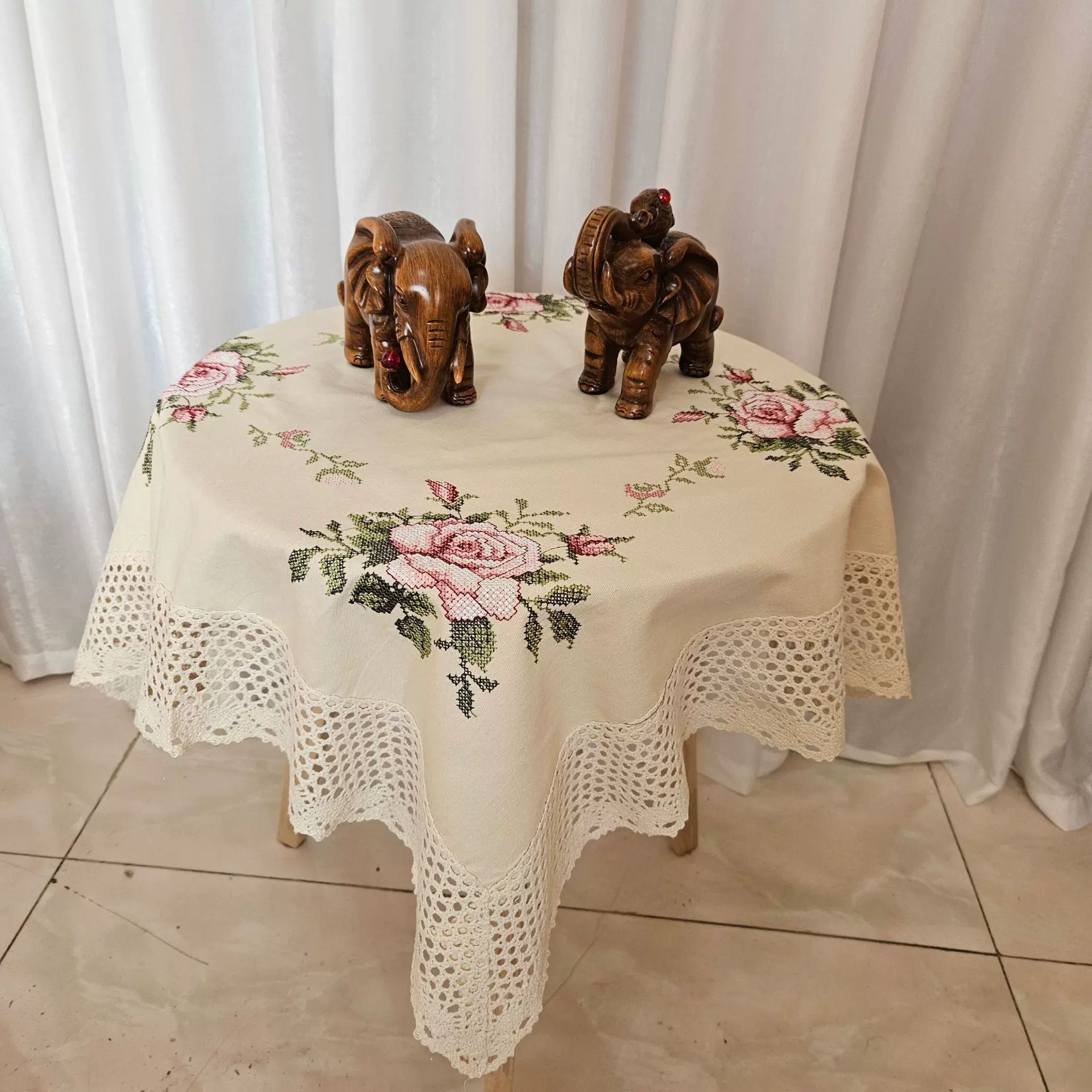 十字绣拼接台布