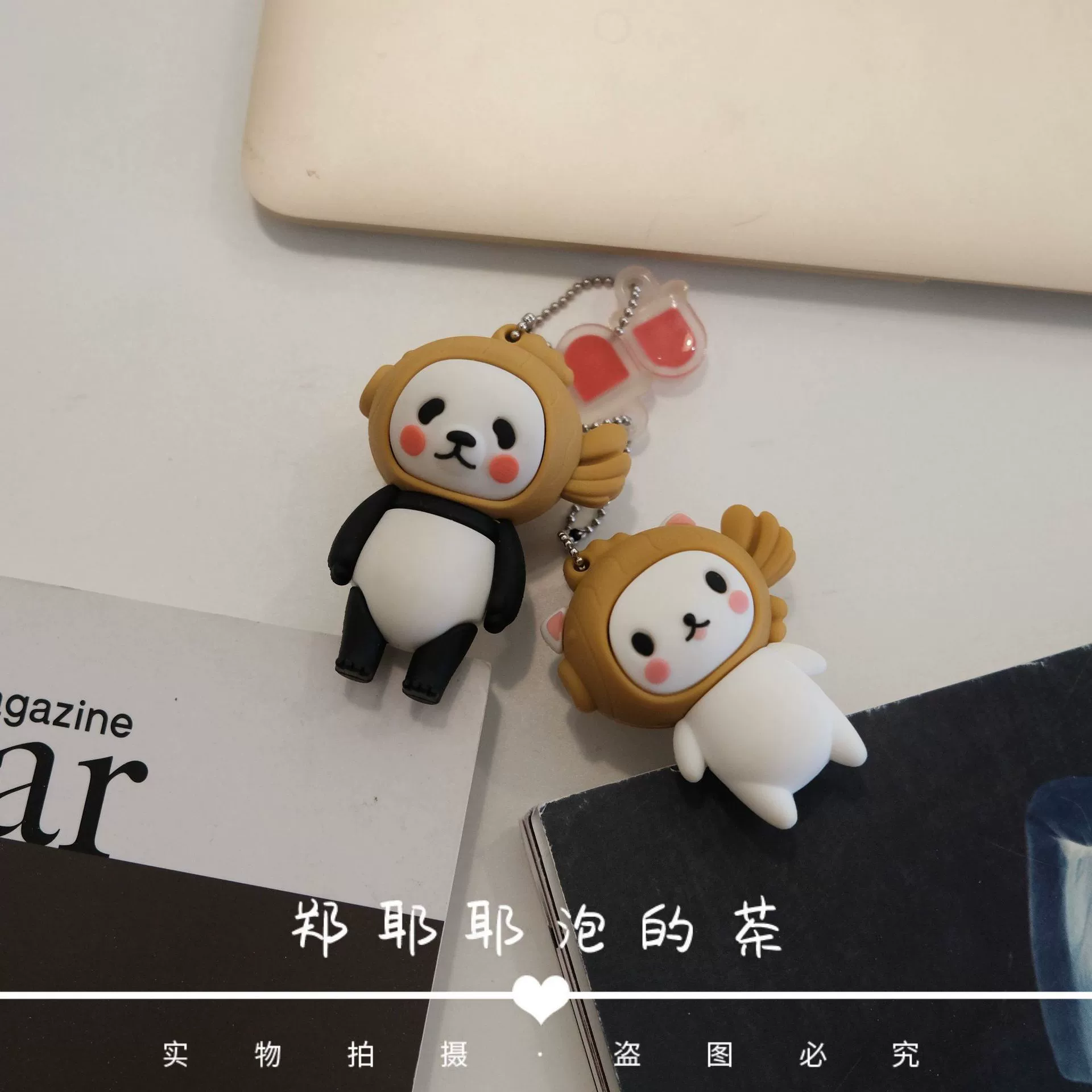 USB флеш-накопитель в виде милого персонажа, объём до 128 ГБ, белый/чёрный, для телефона и ноутбука