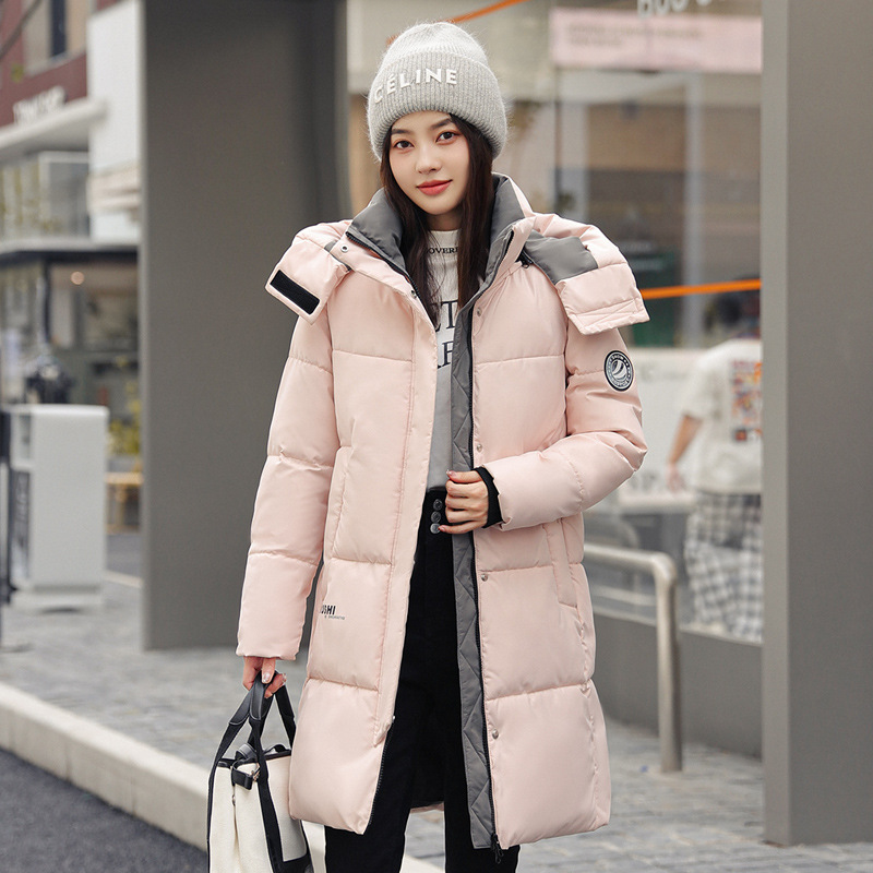 Cross-Border Cotton-Padded Jacket for Women 2026 Winter New Versatile Hooded Cotton Coat Fashionable Stylish Outerwear for Women
