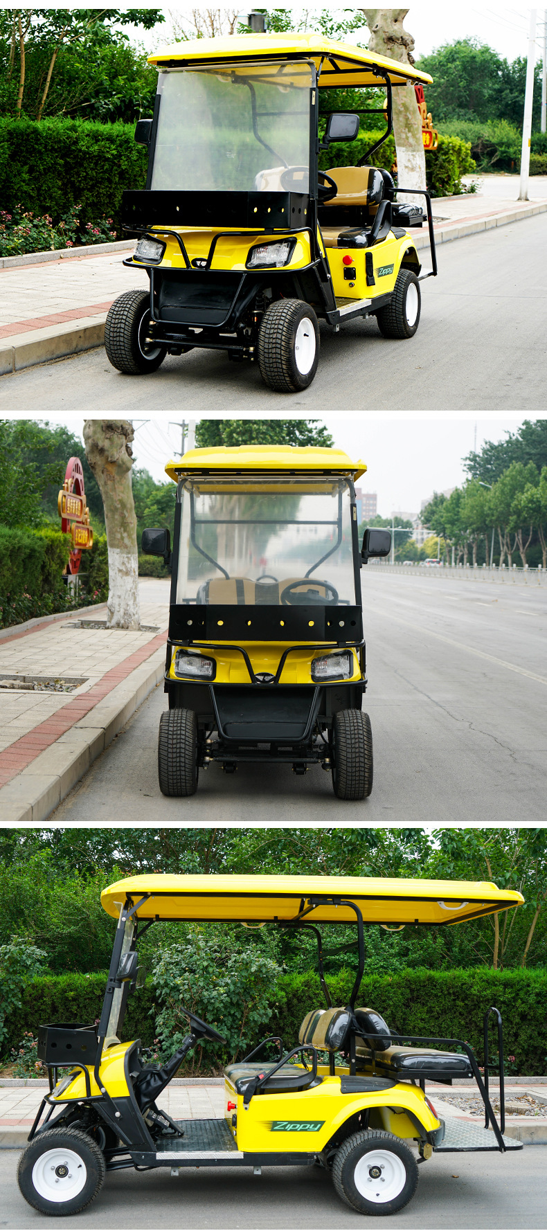 Golf Cart 4-Seater 6-Seater Tourist Attraction Sightseeing Vehicle Factory Area B&B Hotel Reception Electric Golf Cart