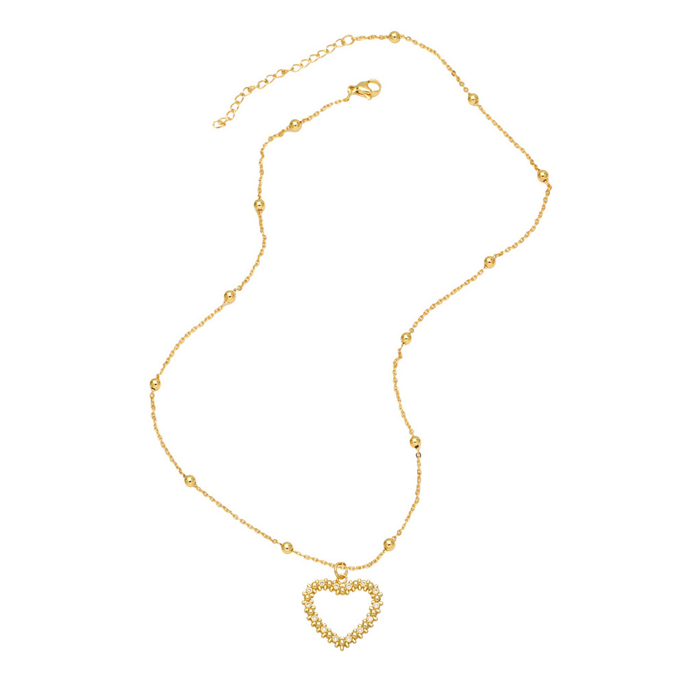 retro cross heart shape leopard pendant copper necklace simple choker