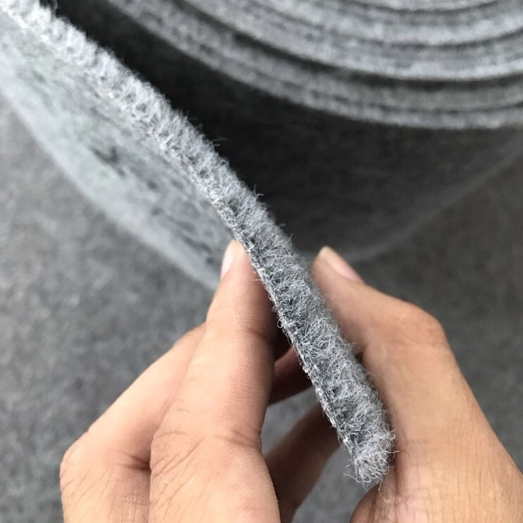 3m Wide Disposable Brushed Ash Red Exhibition Carpet, Celebration Wear-Resistant Ash Red Carpet