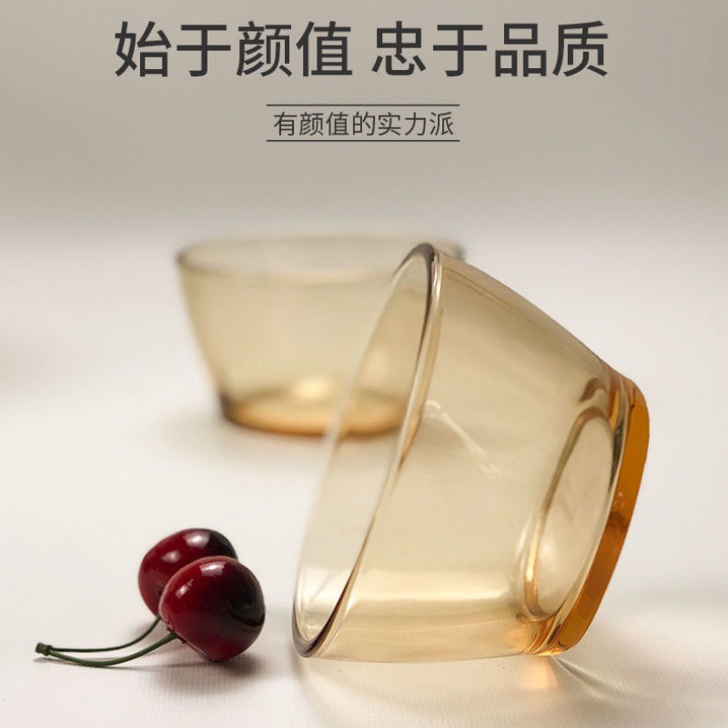Brand square transparent glass bowl