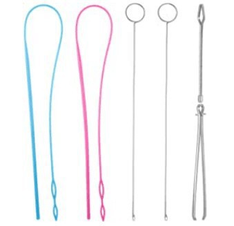 Práctico bricolaje para uso diario en el hogar (redondo, plano) traje de acero inoxidable suministros de costura enhebrador