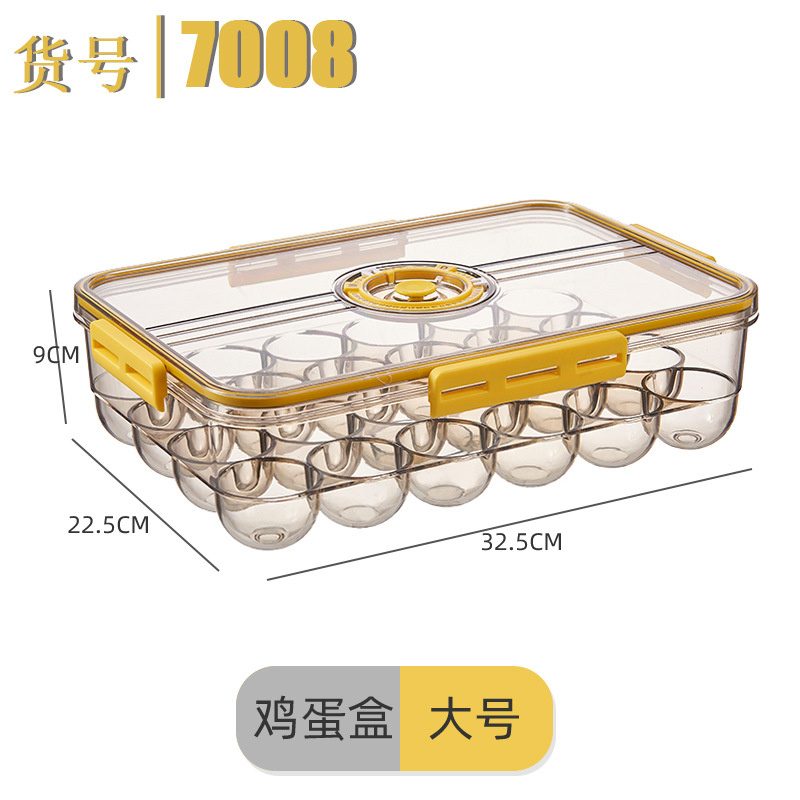 Refrigerador caja de almacenamiento de plástico PET transparente espesado congelado drenaje crisper para refrigerador