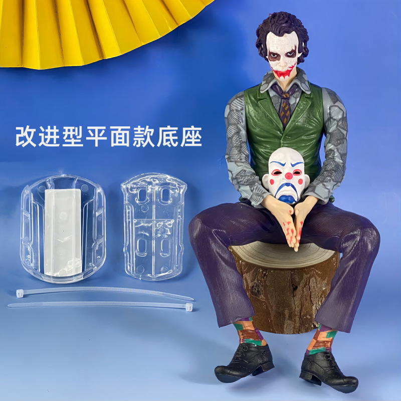 道化師DCヒースレジェ美漫暗黒騎士道化師自殺小隊のフィギュアJoker置物車の屋根の人形|undefined