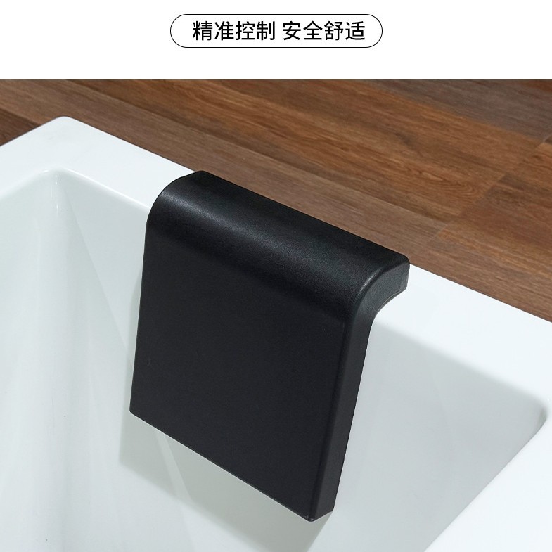 工厂直批自结皮防水防潮弹性浴缸枕头搭配直边浴缸枕头硅胶跨境