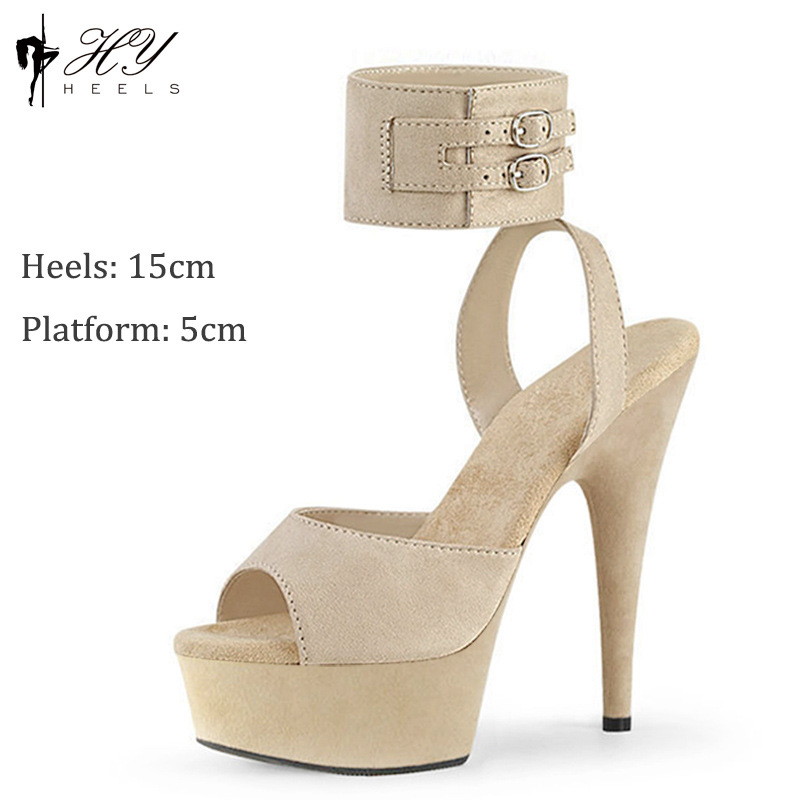 Giày cao gót mũi nhọn da lộn gót 15 cm — Đỏ rượu, Màu đen, Màu hồng, Không trả lại hoặc trao đổi