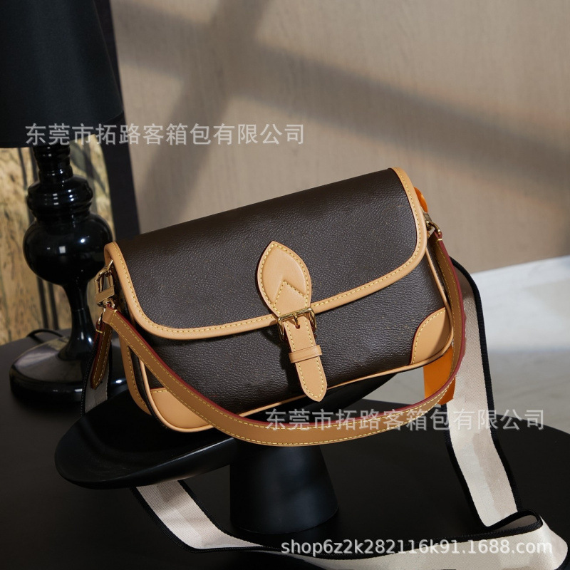 M&Lv Classic Monogram Diane Baguette Bag for Women, Fashionable Versatile Underarm Bag, Shoulder and Crossbody Bag M&Lv Classic Monogram Diane Baguette Bag for Women, Fashionable Versatile Underarm Bag, Shoulder and Crossbody Bag