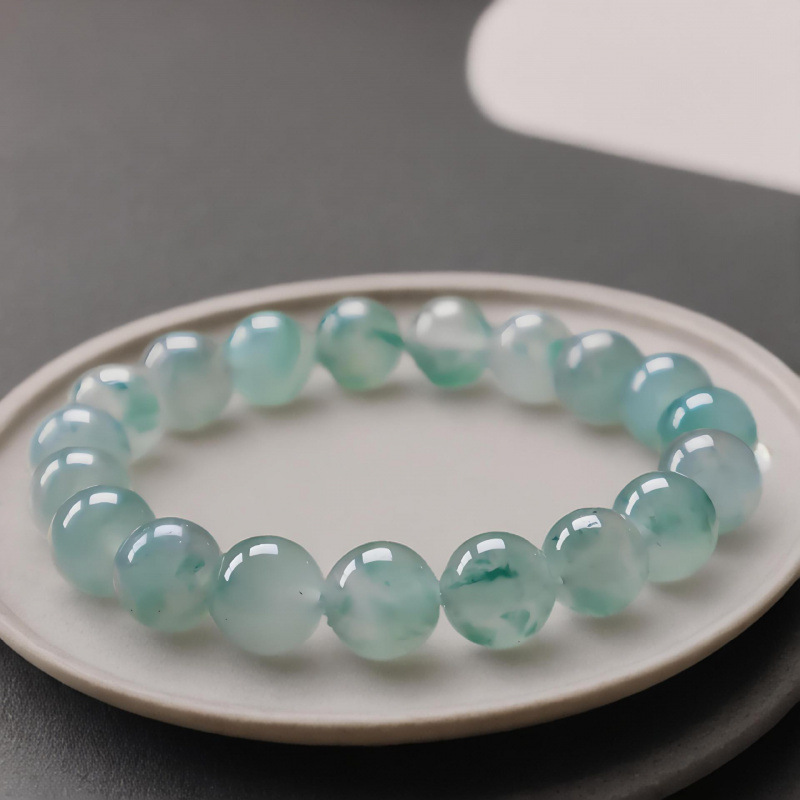 Xinkeng Jade Flat for Ice Flower Natural Jade African Jade Dulong Jade Jade Bracelet with Certificate Gift Box Xinkeng Jade Flat for Ice Flower Natural Jade African Jade Dulong Jade Jade Bracelet with Certificate Gift Box