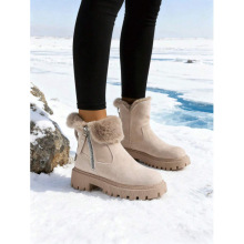 J 62035 Women's fleece snow boots Ů�����ѩ��ѥ�羳����