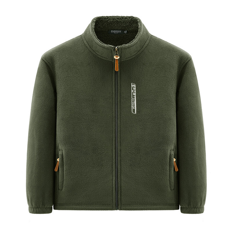 Manufacturers autumn and winter rocking lambskin men's jacket Korean fashion fleece jacket explosion fleece-lined thick