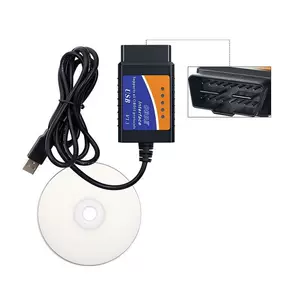 Elm327 USB V1.5 OBD2 skaner, CD ilə OBDII avtomobil nasazlıq detektoru