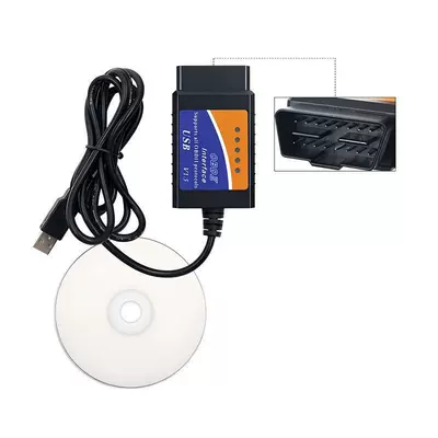 Elm327 USB V1.5 Obd2 Scanner with Cd Obdii Car Fault Detector