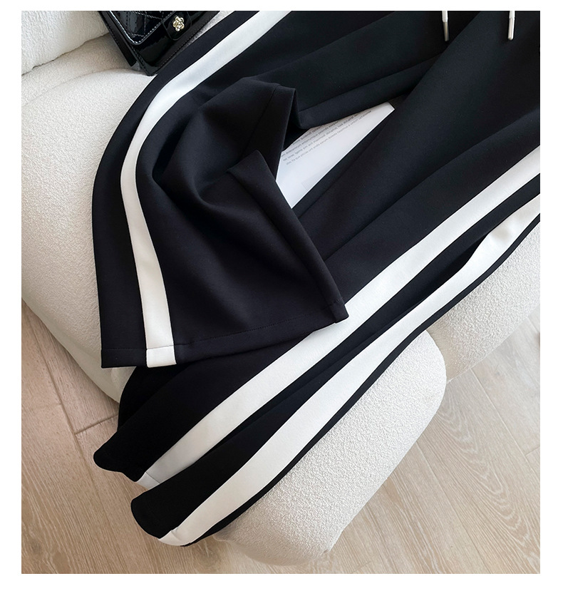 Women's Clothing Style Sports Suit For Women Summer New Style High End Fashion Style Age Reducing Wide Leg Pants Two Piece Suit_ecoleips.com