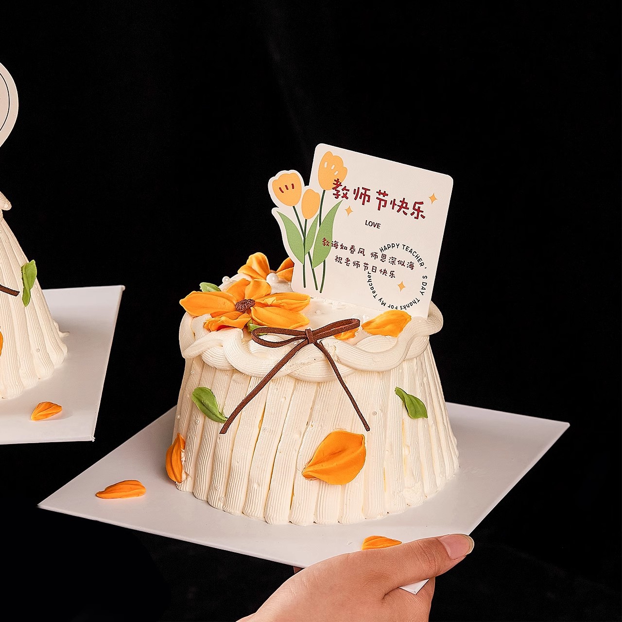 Decoración de pastel del día del maestro en línea de color red raspador flor molde de silicona amor tarjeta en forma de corazón horneado inserto