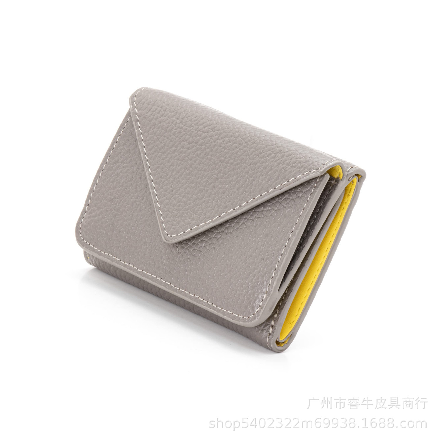 Japanese leather short universal wallet