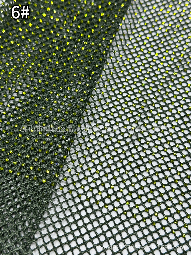 Fabricante nuevo sitio de vidrio de Austria taladro de malla elástica densa para brindis vestido de noche image 11