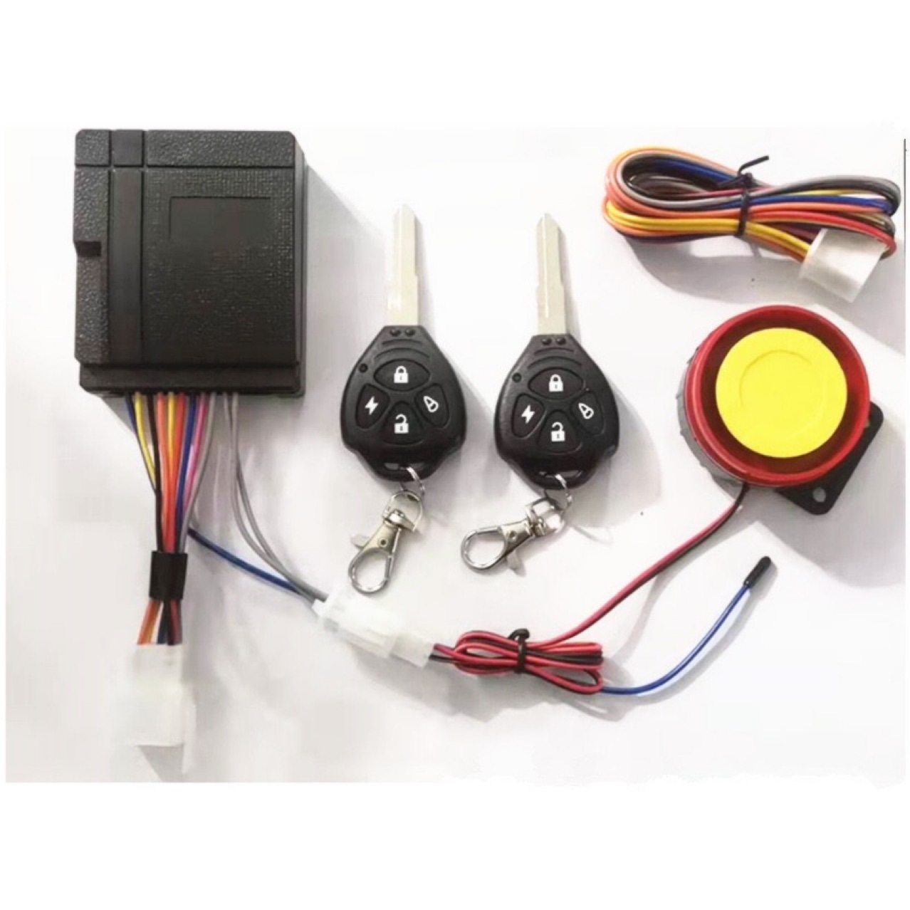 Motorcycle Alarm Anti-Theft Device with Remote Control, Keyless Start, One-Button Ignition and Shutdown, 12V Scooter Waterproof Universal