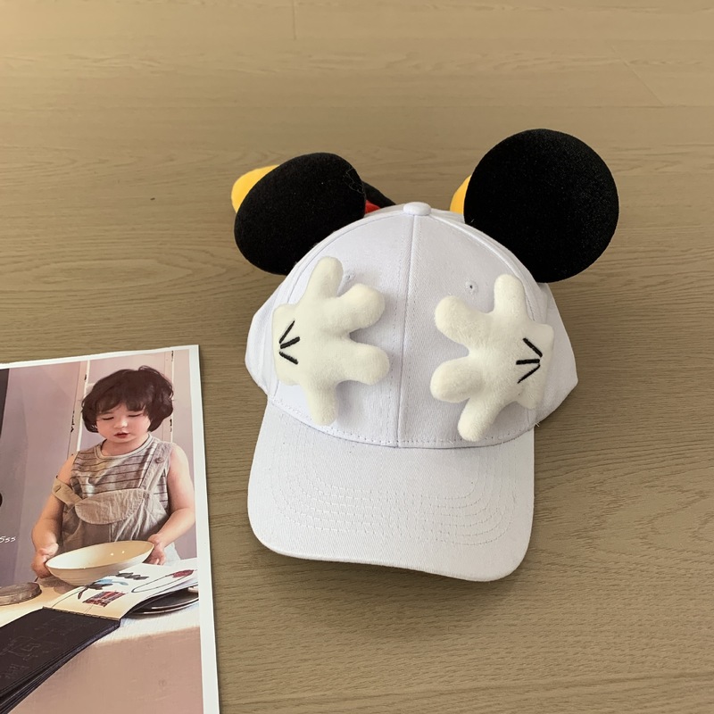 ミッキーバット面白いスタイルミッキー耳フェイスカバーグローブ野球帽大きなつばカジュアル多用途スタイルひさしキャップ|undefined