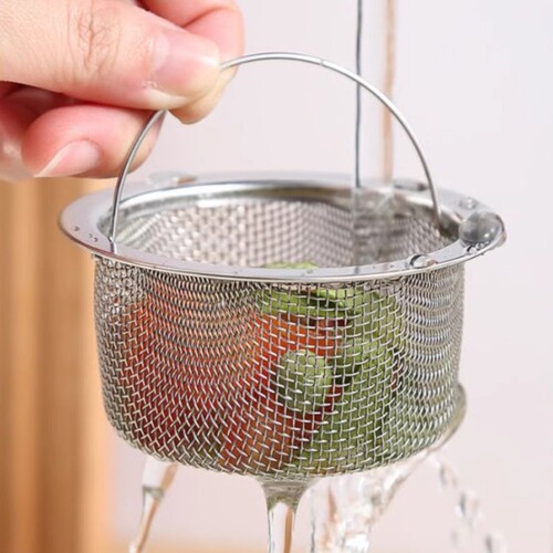 Kitchen sink garbage filter washbasin funnel dishwashing sink stainless steel 304 sewer cage cover