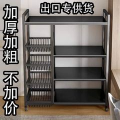 超厚理发店小推车厨房置物架出租屋微波炉桌子租房特厚加粗收纳架