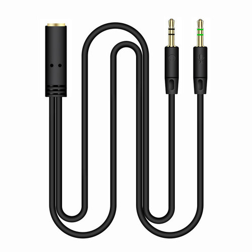 3.5mm two-in-one audio cable one-to-two adapter extension cord desktop computer phone headset adapter cable