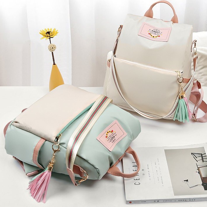 Bolso de tela Oxford para mujer 2025, nueva moda, versátil, antirrobo, estilo coreano, mochila escolar para estudiantes, mochila de viaje