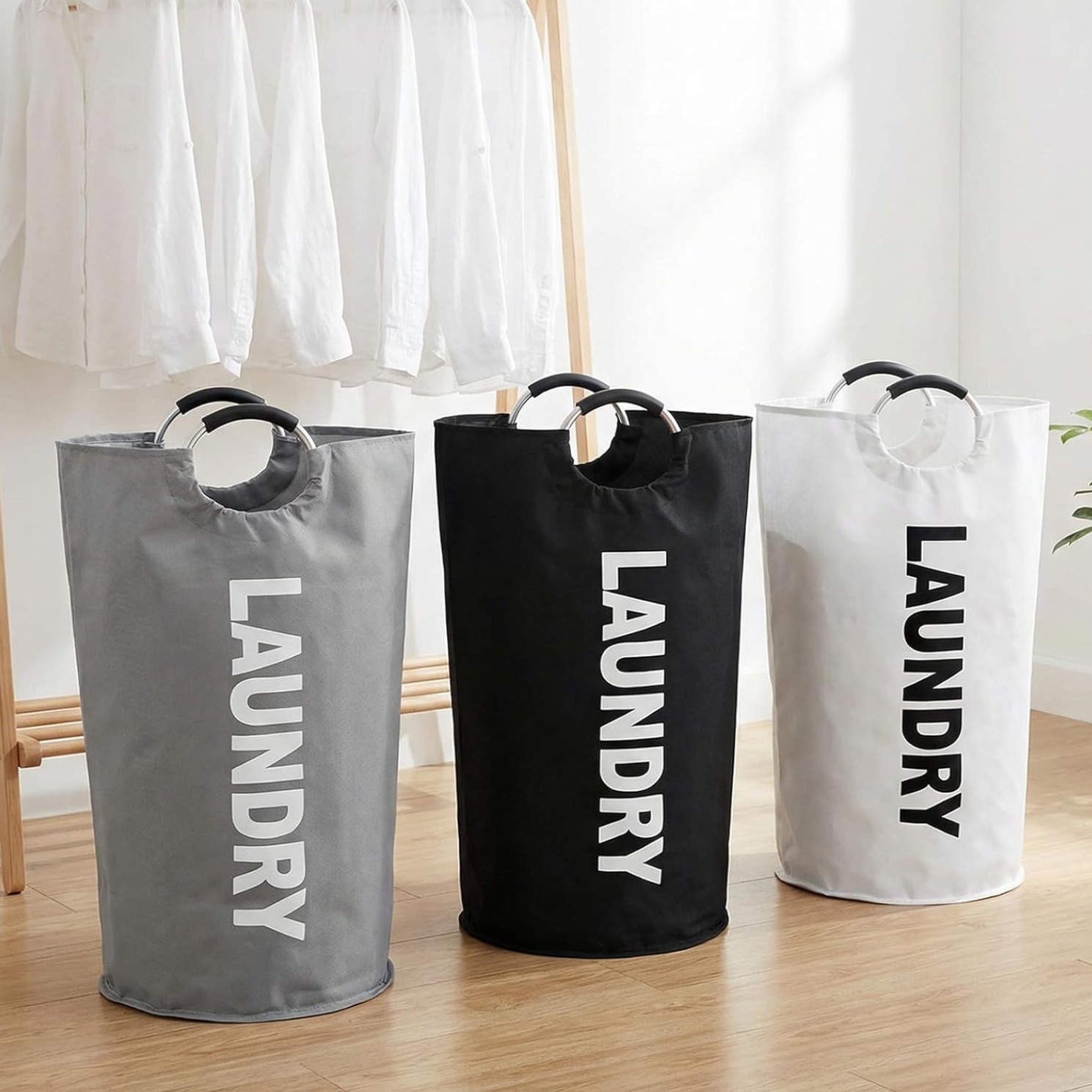 Canvas transfronterizo Amazon bolsa de lavandería ropa sucia cesta de almacenamiento de ropa plegable bañera de ropa gran capacidad sucia
