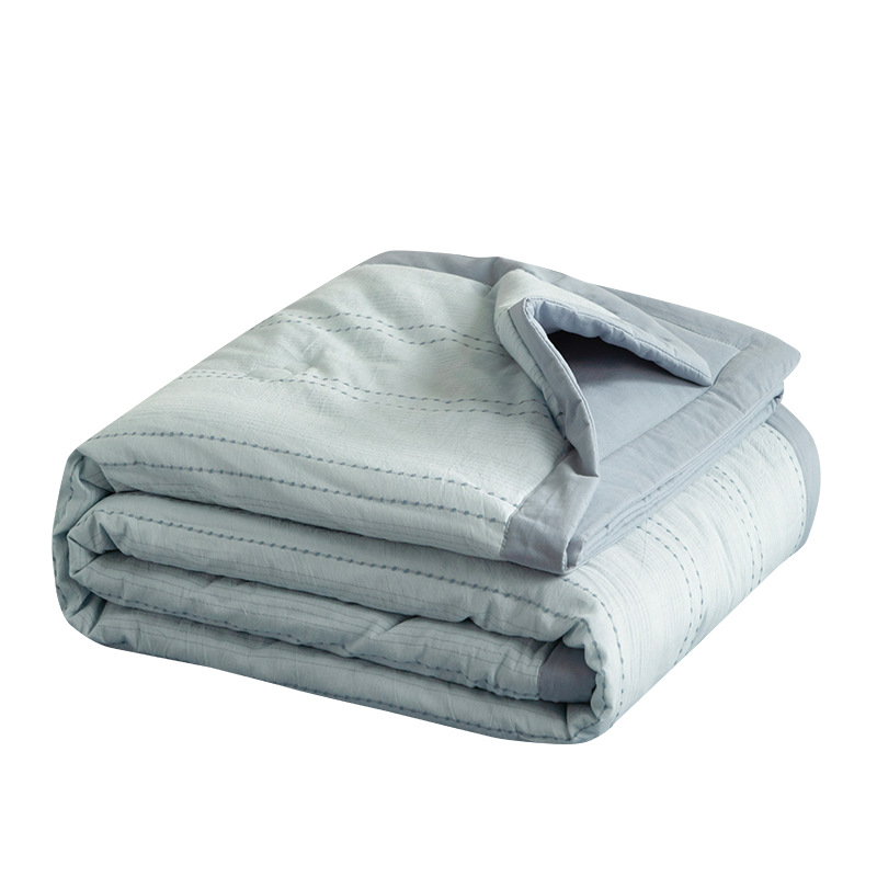 Edredón fresco de verano de algodón lavable a máquina edredón de aire acondicionado de algodón lavado individual dormitorio doble edredón de verano edredón fino de verano