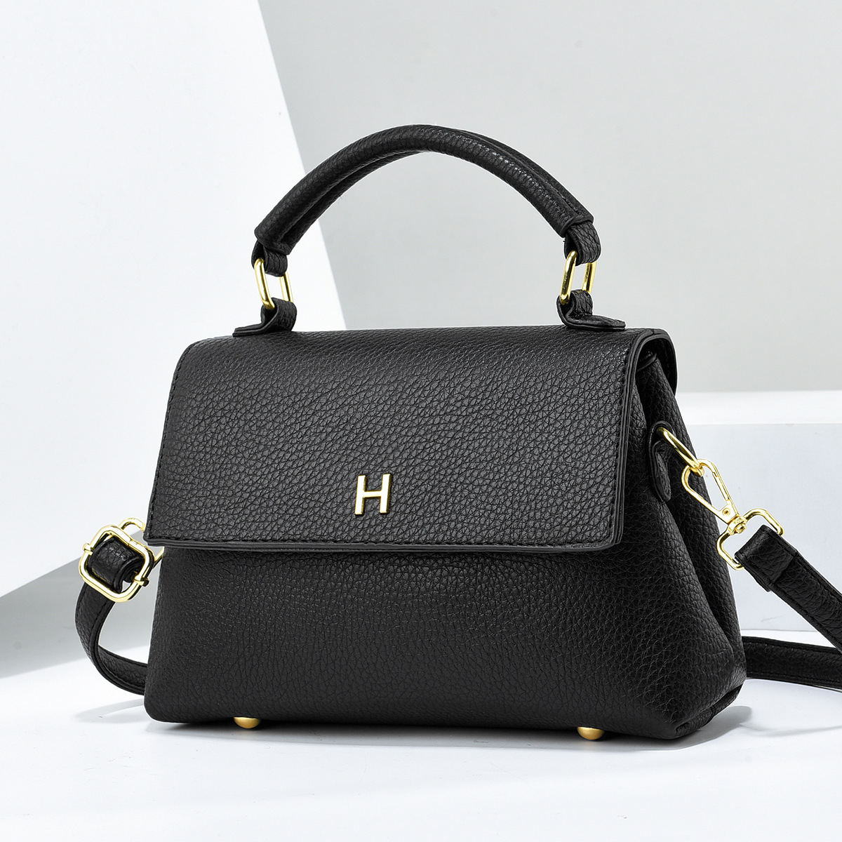 Bolso cuadrado pequeño bolso de mano simple de color sólido bolso de mensajero de hombro ligero y versátil bolso de mujer transfronterizo bolso de comercio exterior