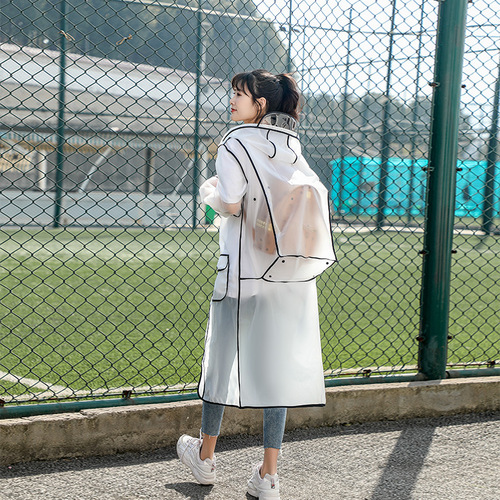 New school bag raincoat hiking backpack raincoat adult poncho student men and women travel large size raincoat