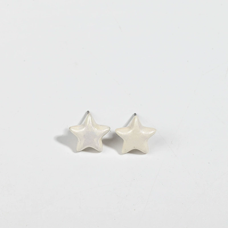 Fresh cute multicoloured brand earrings, style
