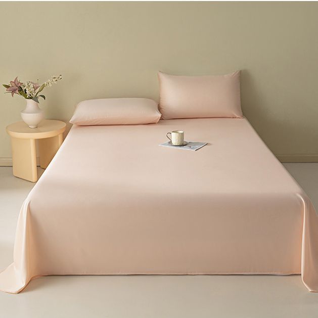 Sábanas de verano de seda de una sola pieza, dormitorio doble individual, seda de hielo, funda de edredón desnuda, funda de almohada de edredón fresco, juego de tres piezas, verano