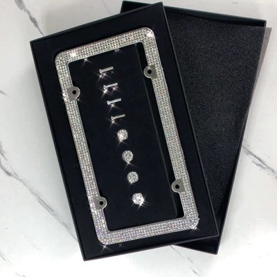 License plate holder/license plate holder license plate frame acrylic full diamond