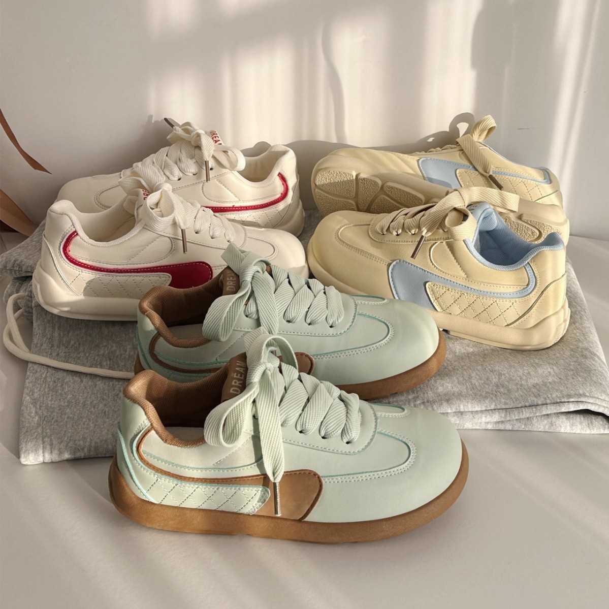 韩版时尚阿甘鞋学生百搭单鞋小白鞋2025新款潮流板鞋网红休闲女鞋