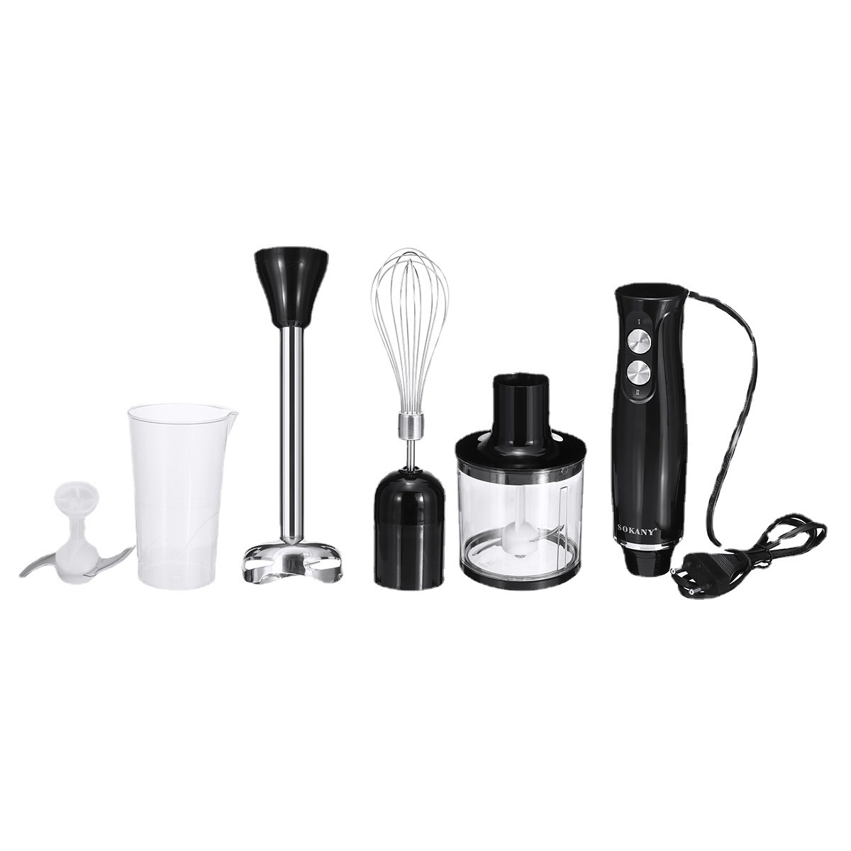 【Exclusive for Cross-border】Baby Food Processor, Household Small Mixer, Four-in-One Eggbeater