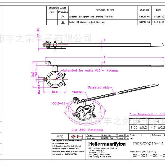 HellermannTyton�ܼз���ʽ�̶�����156-01032 | T50SVCOC10-14
