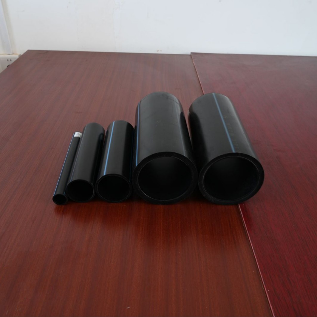 PE pipe, tap water supply pipe, wired communication, black with blue wire pipe, drinking water pipe,