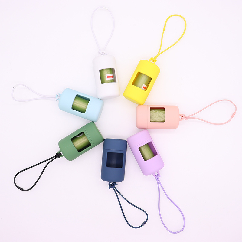 Dispensador de bolsas de basura para mascotas, bolsa de arena para gatos, bolsa de recogida de heces para perros degradable, bolsa de heces para perros, bolsa de limpieza de heces para perros