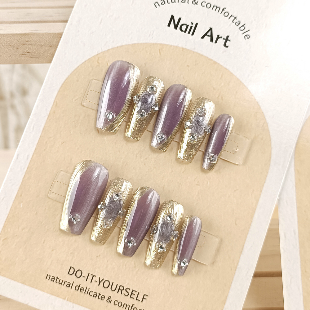 10 piezas decodificadas buchilaty manicure espejo mágico polvo de ojo de gato diamante manicure piezas de fototerapia de alta calidad para usar uñas hechas a mano