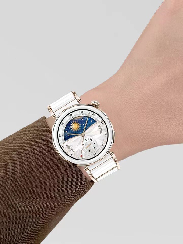 Huawei 社 GT4/GT5-42mm 時計ストラップ模造セラミック金属時計バンド蝶バックル時計バンド 18 ミリメートル|undefined