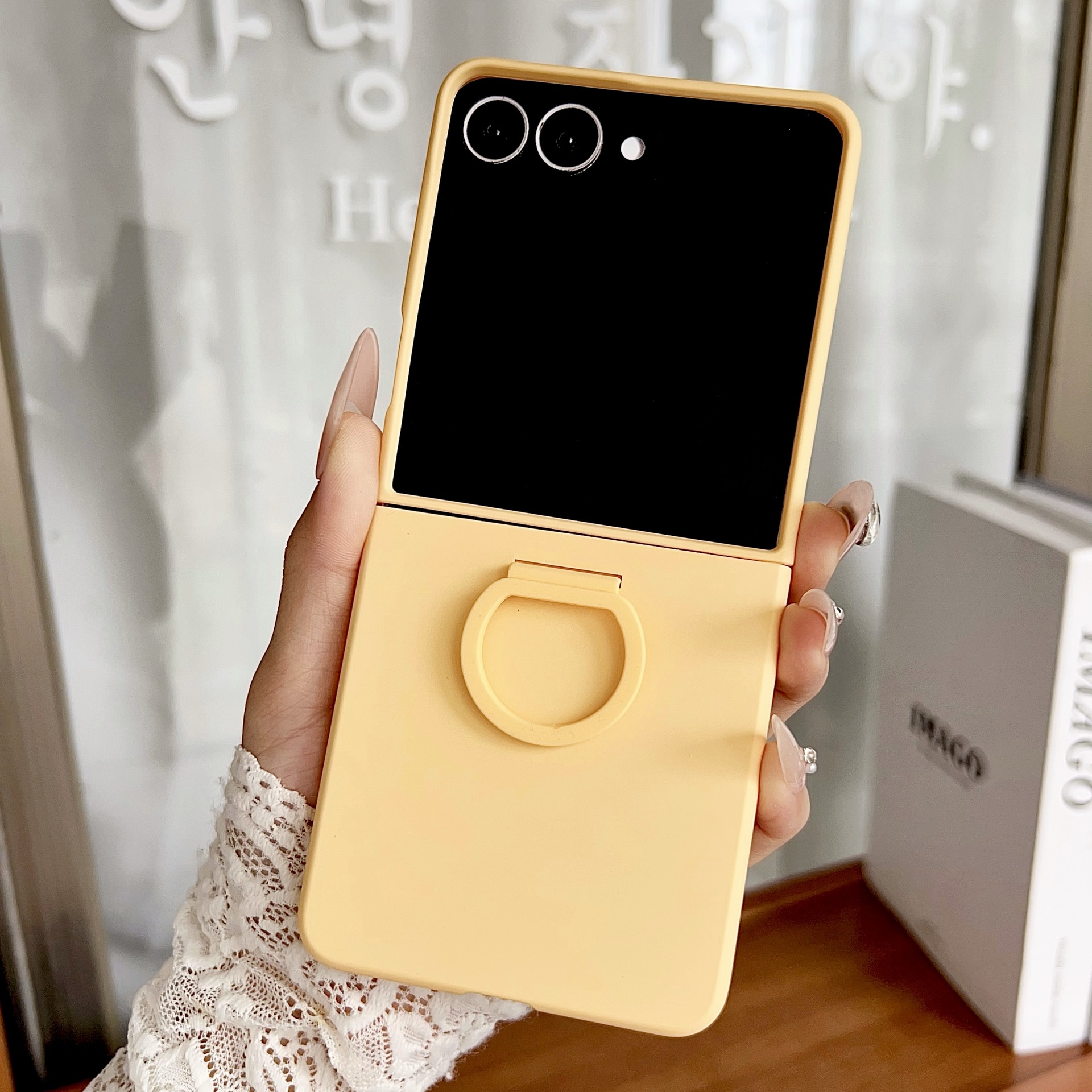 适用三星Z Flip7SE手机壳Flip5/6/7肤感指环超薄保护套官方同款