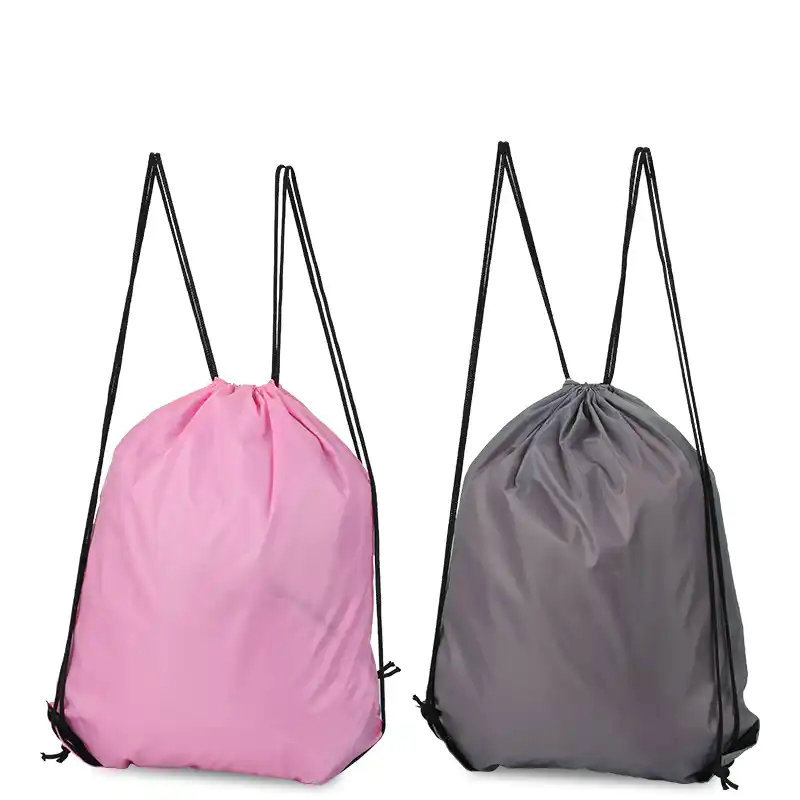 抽绳收纳束口袋拉绳双肩背包袋制作涤纶牛津防水篮球袋可印logo