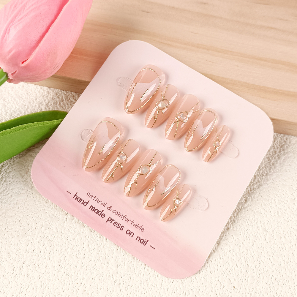 Xiaohongshu Douyin parche de arte de uñas caliente fototerapia para usar uñas de diez piezas