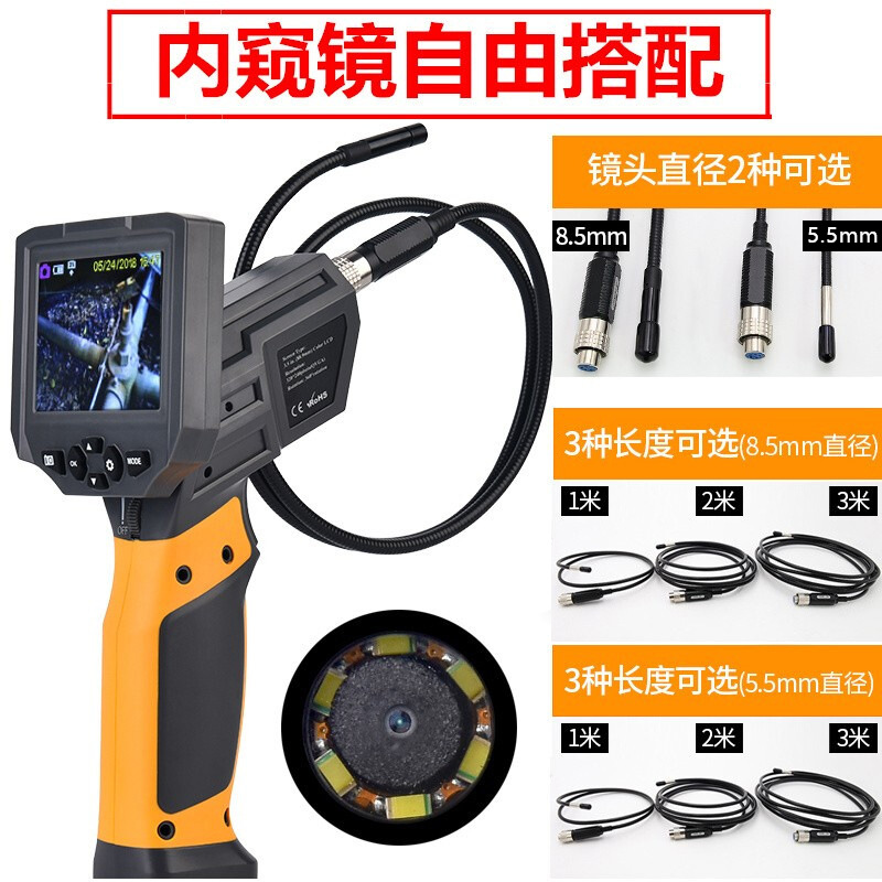 Xinsite HT-660 endüstriyel endoskop HD kamera ayarlanabilir ışık
