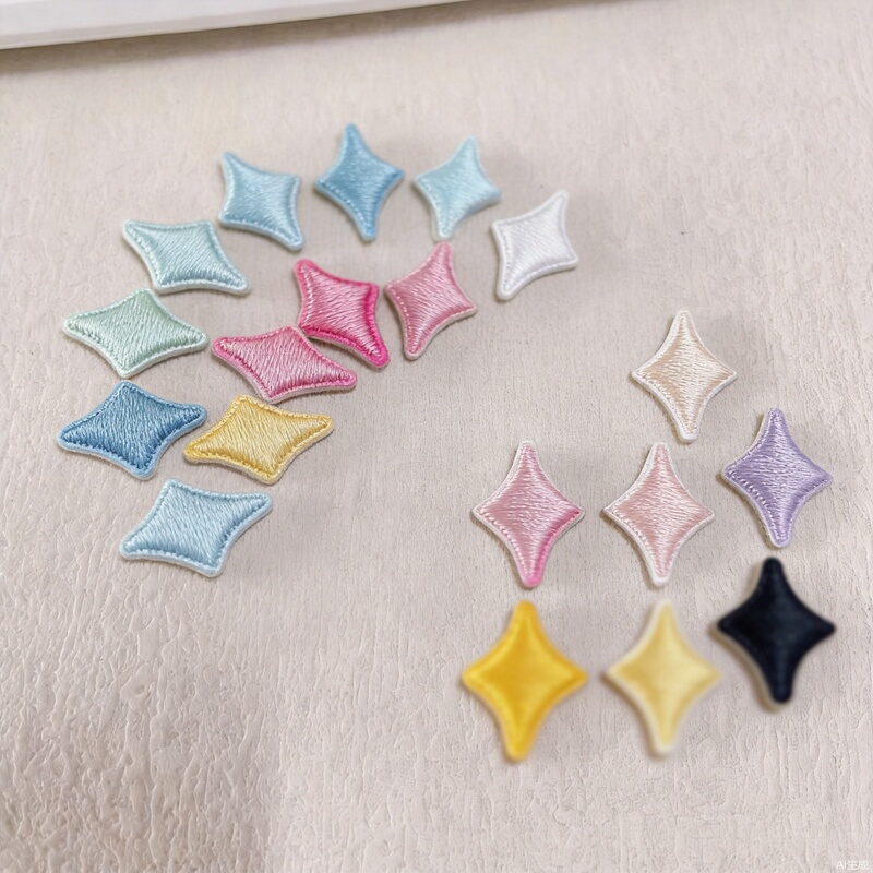 Yixin Embroidery New Diamond Embroidery Cloth Stickers Clothes Mobile Phone Cloth Packs Decorative Cloth Stickers