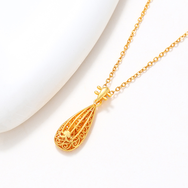 Xuping aleación de cobre dorado retro retro estilo chino colgante colgante de colgante femenino colgante